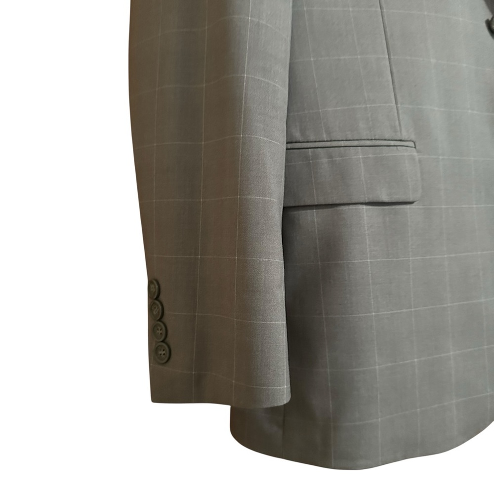 Cache Gray Wool-Blend Suit Modern Slim Fit - Picture 3 of 16
